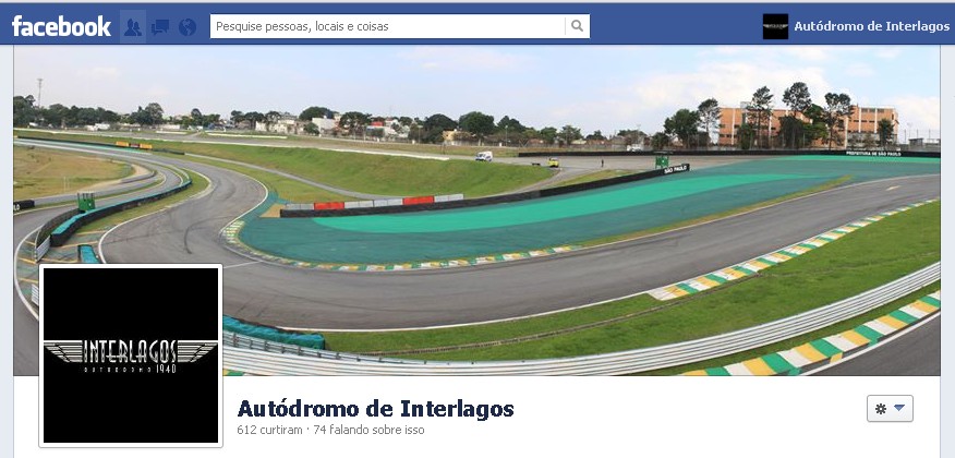 Página no Facebook do Autódromo de Interlagos. Reprodução.