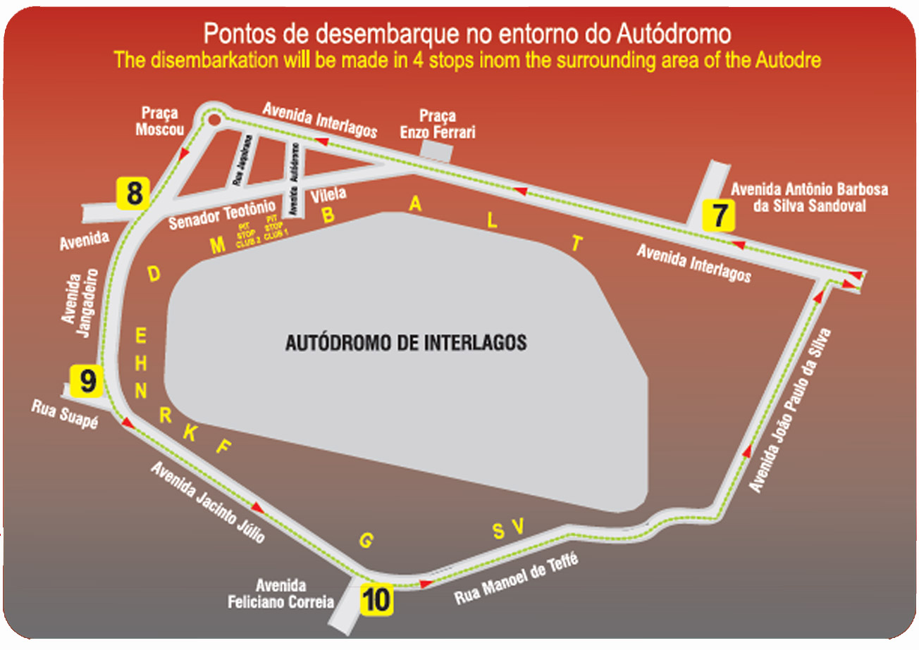 Saiba como chegar ao Autódromo de Interlagos para o GP Brasil de F1