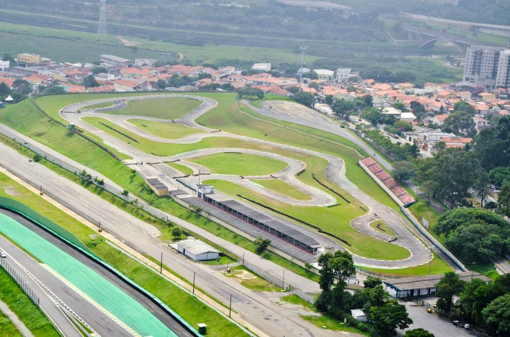 Imagem aérea do Kartódromo Ayrton Senna. Foto: José Cordeiro/ SPTuris.