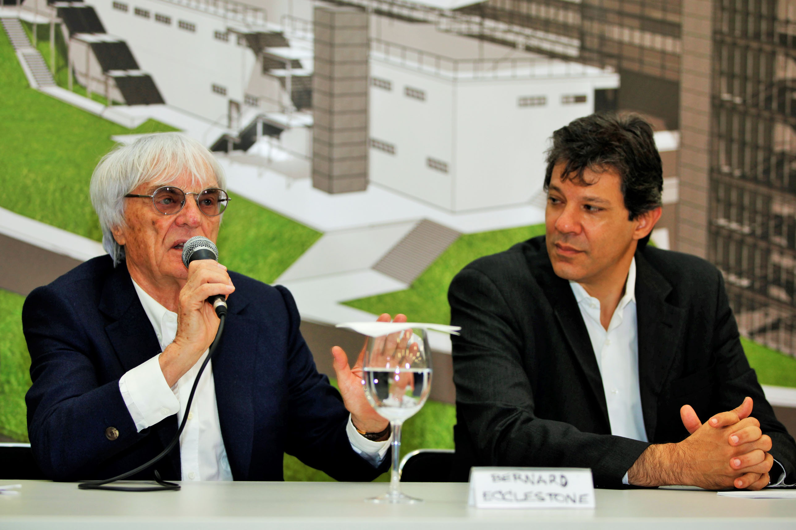 Prefeito Fernando Haddad e Bernie Ecclestone visitam Interlagos
