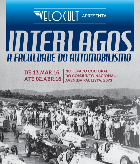 Autódromo de Interlagos é tema de exposição Velocult